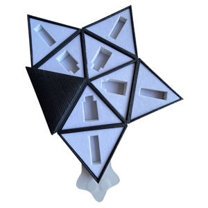 ROGOOD Boîte Cadeau Premium Pentagon-to-Star pour Échantillons de Parfums et Cosmétiques, Papier Texturé Spécial et Insert en Mousse EVA P2193 - Product Image 5