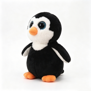 Pingüino de peluche personalizado, pingüino de peluche con ojos grandes, pingüino de peluche con ojos brillantes, lindo pingüino de peluche - Product Image 2