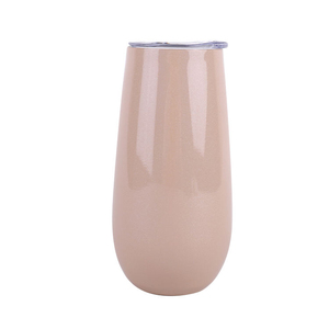 Marble Pattern Stainless Steel Champagne Flute <b>Double</b> <b>Wall</b> Insulated Wine Cup - Product Image 4