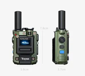Yuyan G300 jaringan umum 4G 5G, radio dua arah 5000km 6800mAh waktu siaga panjang ringan jack Tipe C