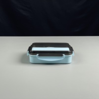 Boîte à Déjeuner Isotherme en Plastique Colorée avec Acier Inoxydable SUS304, 5 Compartiments, Anti-Fuite et Contenant Thermique