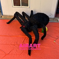 Événements décorant l'araignée noire gonflable, personnalisation gonflable de ballon d'araignée de fête d'Halloween