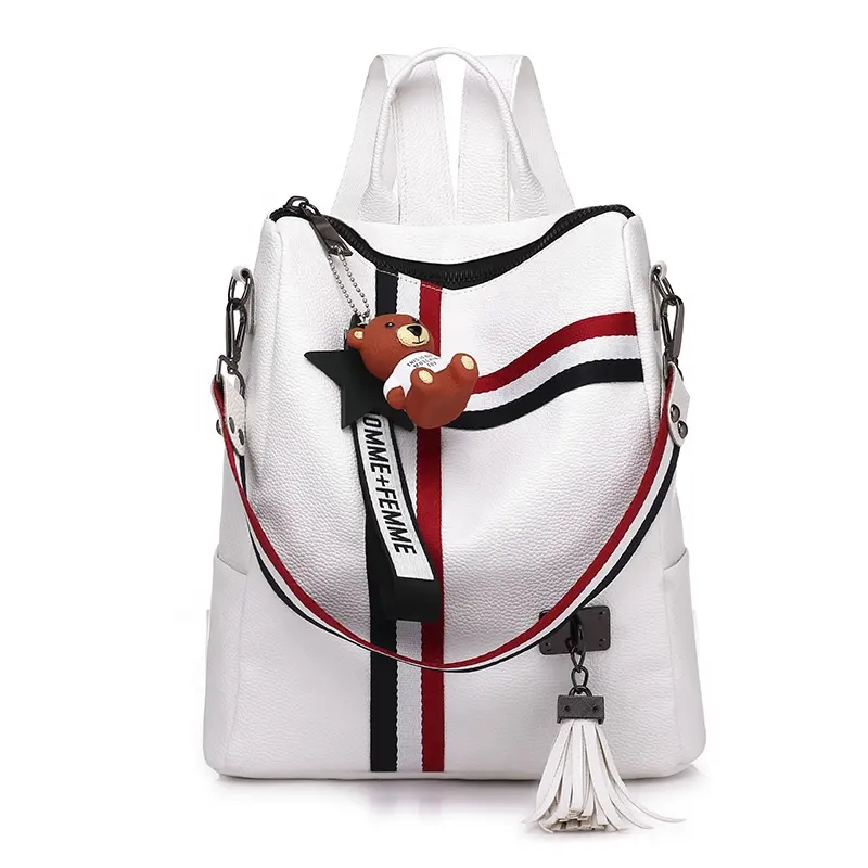 Hot Sales Fashion Design Low MOQ Frauen Täglich Großhandel Damen PU Leder Rucksack Student Girls College Taschen