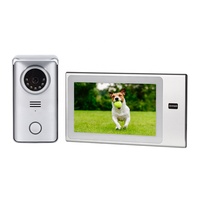 Wholesale Touch Silver 7インチTFT LCD 32グラムsdカード1家族のビデオインターホン