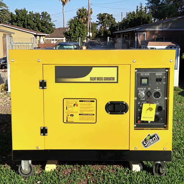 Factory Direct 5kw/10kva/12kva/15kw Small Portable Power Generator Soundproof Electric Silent Diesel Genset ATS DC 380V/48V/230V