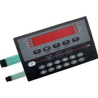 Teclado de Membrana Impermeable IP67 con Botón Pulsador y Impresión Conductiva de Plata Autoadhesiva