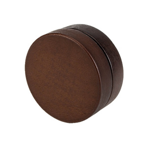 Cendrier en bois massif avec couvercle, rond en noyer, style moderne et simple, nouveau style chinois, cendrier de bureau - Product Image 4