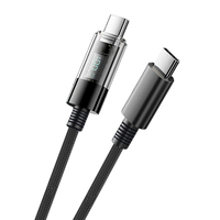Focus Affichage LED Câble USB C 60W 480Mbps Nylon Charge Rapide Type c Câbles de Date pour Iphone 15 16 Pro huawei xiaomi