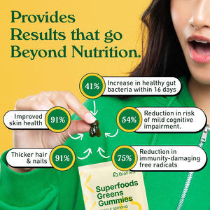 BioFlex Pack Personnalisé Superaliment Naturel Biologique Vegan Fruits et Légumes Entiers Verts Antioxydant Gummies Complément Alimentaire - Product Image 4