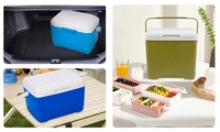 Glacière Isotherme Portable et Boîte Thermique pour Camping, Pique-nique, Conservation Alimentaire, Mini Glacière Extérieure