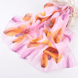 Scialle di Chiffon 150*50cm personalizzabile in cotone/foglia di seta motivo caldo nuovo autunno amichevole scialle da <span class=keywords><strong>donna</strong></span> di lusso primavera 2025 - Product Image 6