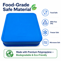 Boîte à lunch pour enfants en PP de qualité alimentaire, pliable, écologique, à double étage, à 3 compartiments, anti-fuite, compatible micro-ondes, motif dessin animé
