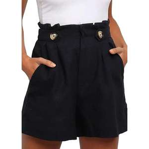 <span class=keywords><strong>Pantaloncini</strong></span> a vita alta alla moda con decorazioni a bottone ShoHigh Rts <span class=keywords><strong>pantaloncini</strong></span> larghi di <span class=keywords><strong>lino</strong></span> larghi di cotone Shorts nuovi <span class=keywords><strong>pantaloncini</strong></span> da <span class=keywords><strong>donna</strong></span> per ragazzi vendita calda - Product Image 3