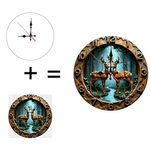 Reloj de Pared Redondo de Madera, Diseño Artístico Moderno y Silencioso, 25x25 cm, Decoración Elegante para el Hogar y la Oficina - Product Image 6