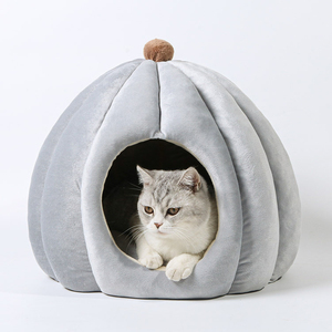 Lit pour chat orthopédique apaisant, respirant, doux, durable, en velours lavable, mousse, fausse <span class=keywords><strong>fourrure</strong></span>, avec base antidérapante - Product Image 1