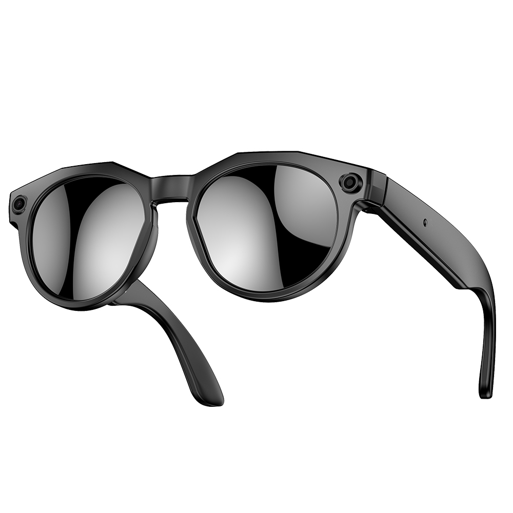 Black frame +black sunglasses lenses