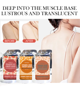 Individuelles Logo natürliches peeling Aufhellung bio-Kaffee nuss Rose Jasmin Mango Orange Kokosnuss Frucht peeling Körperpeeling - Product Image 5