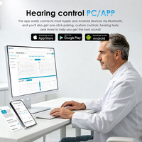 Mini appareil auditif numérique sans fil original et invisible Étui récepteur de qualité médicale et chargeur pour les personnes âgées Aide à la surdité