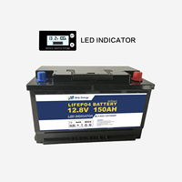Bely Baterai Lifepo4 12v 150ah yang Dapat Disesuaikan dengan Bluetooth dan Pemanas Pengisian Daya 12V untuk Kapal, Kapal Selam, dan Motorhome