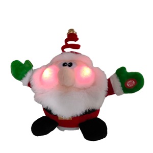 Super Soft Electric Christmas Snowman Santa Dancing Bear <b>Toy</b> Glow <b>Singing</b> Feature PP Cotton Filled Embroidered Technics Gift - Product Image 1