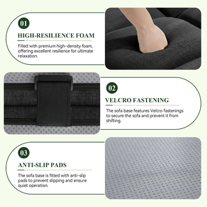 Hot Sale Meroow MS2 L-Shaped Sectional <b>Sofa</b> with Deep Tufted Design, Anti-slip Base Modular Couch UK Stock Warehouse - Product Image 5