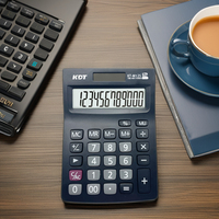 Calculatrice de bureau solaire KDT KT-M120S à 12 chiffres, certifiée CE ROHS, rose, avec logo personnalisé, pour étudiants et écoles (vente en gros)