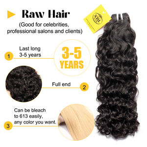 Chúng Tôi Cổ Phiếu Địa Phương Xblhair Lớp 12A Nguyên Liệu Đôi Sợi Ngang Tóc Bó Giá Rẻ 100% Liệu Lớp Biểu Bì Phù Hợp Tóc Con Người Tự Nhiên Sóng Bó - Product Image 3