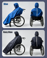 Housse de protection imperméable et coupe-vent de haute qualité pour scooter, en polyester PVC 210D, taille unique pour adulte, pour fauteuil roulant électrique