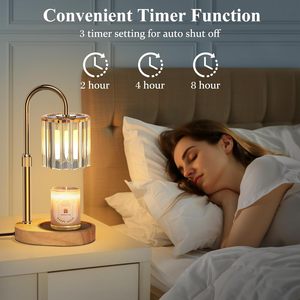 Lámpara Calentadora de <span class=keywords><strong>Velas</strong></span> Decorativa para el Hogar con Temporizador, Regulador de Intensidad y Altura Ajustable, Regalos para Mujeres y Hombres - Product Image 5