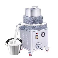 Moulin à pierre électrique traditionnel pour usage domestique de tofu tahini avec composant de moteur de noyau petit broyeur de pierre traditionnel