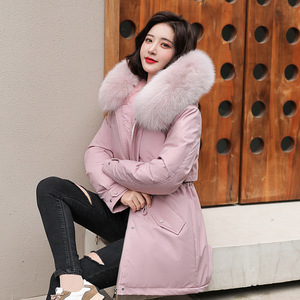 <span class=keywords><strong>Cappotto</strong></span> Parka Lungo da <span class=keywords><strong>Donna</strong></span> alla Moda Invernale e Primaverile con Cappuccio in Pelliccia Giacca Imbottita in Cotone Fodera in <span class=keywords><strong>Pile</strong></span> Parka Caldo e Aderente da <span class=keywords><strong>Donna</strong></span> - Product Image 4