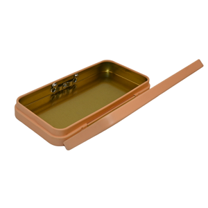 Rectangular Hinged CR Child Resistant Tin <b>Box</b> Double Lock Childproof Lockable Tinplate Case Pre Roll <b>Herb</b> Storage Metal Can - Product Image 4