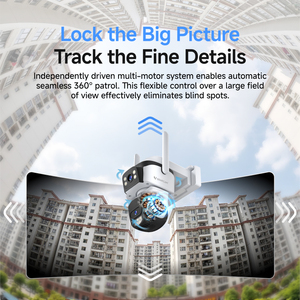 Vstarcam AG621DR Telecamera Solare Esterna 4G 6MP, Batteria AOV 10400mAh, Due Pannelli Solari da 7W, <span class=keywords><strong>Sicurezza</strong></span> PTZ, Registrazione 24H, Rilevamento Umano - Product Image 5