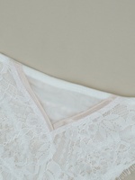 Culottes string en dentelle florale blanche transparente brodée extensible pour femmes, coupe haute, sexy et tendance, vente en gros OEM