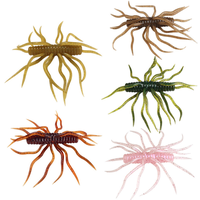 Leurre souple MF en TPE flottant, forme de mille-pattes, 9,5 cm, 9 g, en forme de pomme de terre, pour eau douce et eau salée, pour la pêche au bar et à la perche, leurre de pêche artificiel
