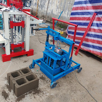 Machine industrielle de fabrication de blocs de ciment creux 2-45, équipement mobile de fabrication de briques à faible consommation d'énergie, garantie d'un an