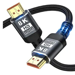 HD 8K 60hz 4K 120Hz 2.1 Gold Plated HDMI to HDIM Cable TV Video Wire HDMI Kabel 3D 1M 2M 3M Cabo 21 HDMI Cable