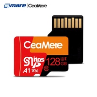 Tarjeta Micro SD Ceamere con Patrón de Tres Colores, Venta al por Mayor, Memoria Flash Mini de 4GB, Tarjeta TF para PSP, 16GB, 32GB, 64GB, 128GB, 256GB, 4GB, Micro Memoria