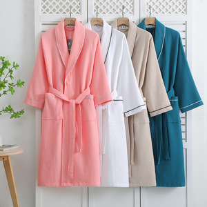 <span class=keywords><strong>Albornoz</strong></span> Elegante de Verano al Mejor Precio al por Mayor, Suave y Grueso, Diseño Jacquard Completo, 100% Algodón, Color Personalizado para <span class=keywords><strong>Mujer</strong></span> - Product Image 4