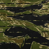 Chaleco Táctico de Asalto con Diseño de Rayas de Tigre, Nailon 500D, Sistema MOLLE, Portaplacas con Bolsa Desmontable
