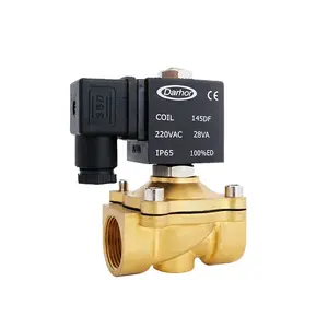 Low price air water flow control solenoid valve 24v dc 12v volt DW31 15 normally closed brass