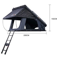 Tente de toit rigide ENJOIN OD03-019ZJ pour 4 personnes, 1 chambre, en tissu Oxford, ouverture rapide automatique, pour camping