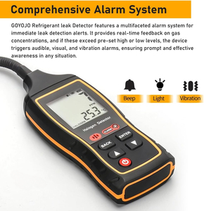 Detector de Fugas de Refrigerante GOYOJO - Sniffer Halógeno Profesional para HVAC con LCD, Detecta R22, R32, R134A de Forma Rápida y Precisa - Product Image 3