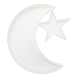 Plato de Comida Estilo Luna y Estrella, Doble Uso para Postres y Decoración de Fiestas - Product Image 1