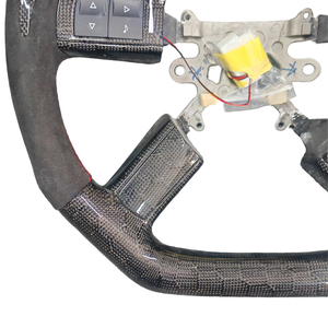 LED-Diamant-Carbonfiber-Lenkrad für Dodge Chrysler 300C SRT8 |   Alcantara-Griff & Sport-Design - Product Image 4