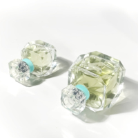 Nouveau design de bouteille d'huile essentielle transparente de luxe bouteilles de diffuseur de voiture contenant cosmétique 30ml 50ml bouteille de parfum vide vente en gros