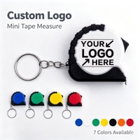 Mini-tournevis à ruban personnalisé avec logo, petit ruban à mesurer rétractable, cadeau promotionnel, ruban à mesurer de poche, plusieurs couleurs