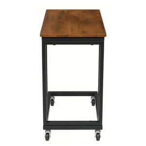 <span class=keywords><strong>Table</strong></span> d'appoint mobile en bois et métal, <span class=keywords><strong>table</strong></span> roulante pour canapé et lit, <span class=keywords><strong>plateau</strong></span> de service pour collations et télévision, pour salon et chambre à coucher - Product Image 4