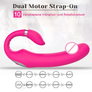 Dubbele Kop C-Type Dildo Vagina Clitoris Orgasme Vibrator Vrouwelijke Masturbatie <span class=keywords><strong>Massage</strong></span> Seksspeeltjes Voor Vrouwen - Product Image 2