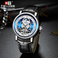 Montre homme tendance, nouvelle, en vente, étanche, en cuir, automatique, mécanique